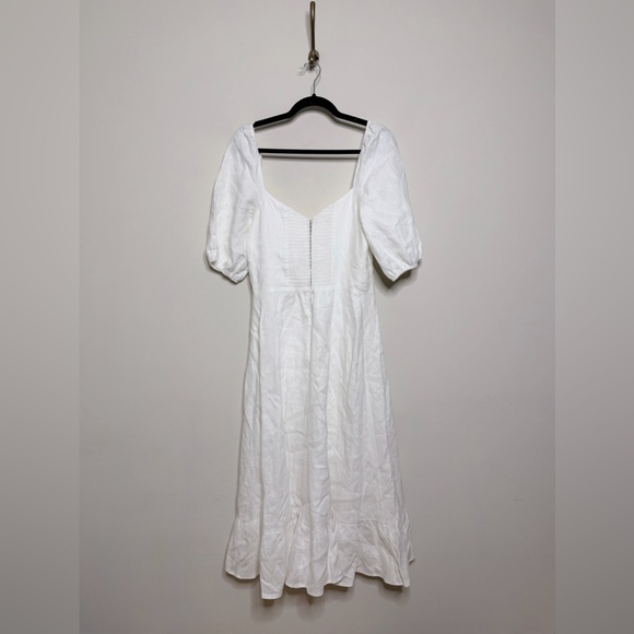 Reformation Belgium Linen Dress in White - Picture 14 of 14